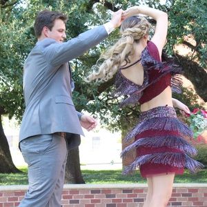 Sherri Hill Fringe Two Piece